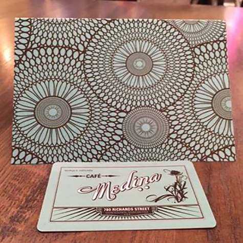 Medina GiftCards website